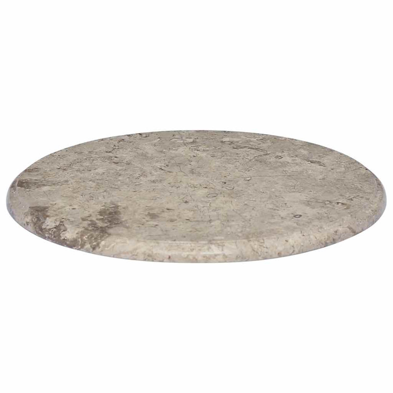 Symple Stuff Table Top Marble Table Top for Outdoor Indoor Round Table Top, Grey, 1" H x 19.7" W x 19.7" D