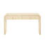 Console abricot crème avec base stable et tiroirs rainurés, couleur