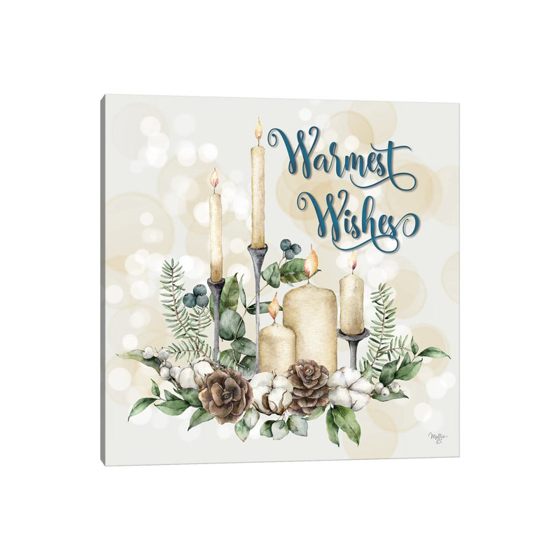 «Warmest Wishes», reproduction d'art sur toile tendue, H 37 po x l 37 po, Toile tendue, Ne s’applique pas