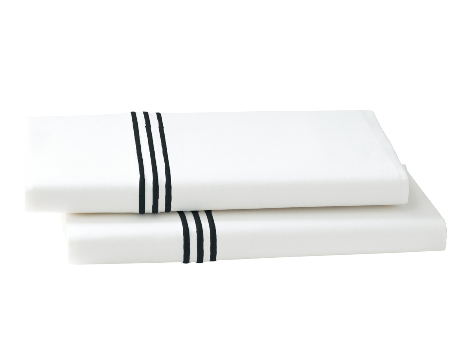 Malik Cotton Blend Percale, Black, Standard