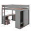 Lit mezzanine double avec placards et bureau-816031750