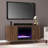 Duvivier Color Changing Fireplace with Media Storage