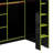 Wood Loft Bed With Desk,Open Wardrobe,Storage Compartments And RGB Lights-1337280842