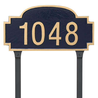 Plaque d'adresse sur 1 ligne Chesterfield