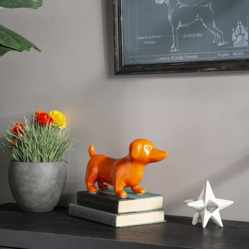 Arrihanna Animals Figurines & Sculptures, Orange