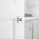 Ladera Square Hall/Closet Lever in Satin Chrome