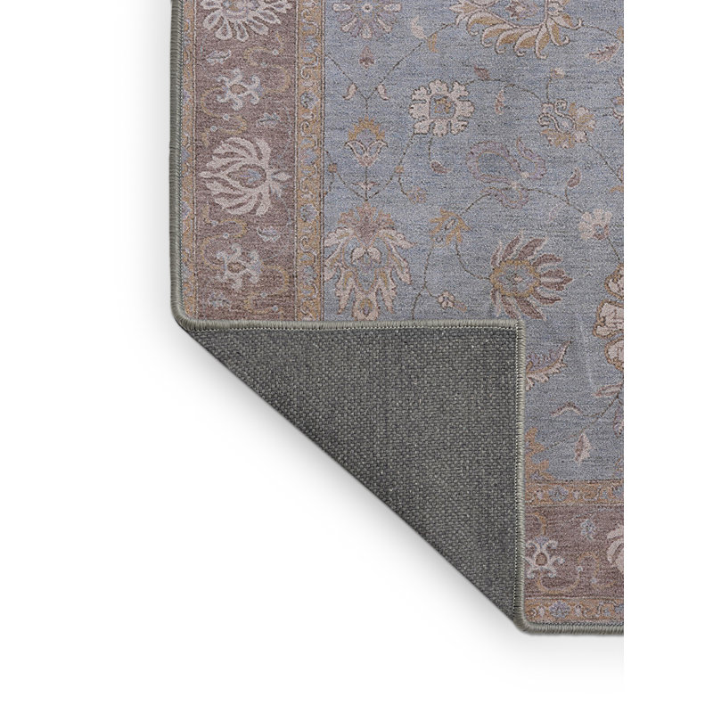 Tapis bleu / brun Krisdapor, Rectangle 2 pi x 3 pi