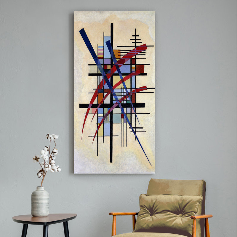 Zeichen Mit Begleitung by Wassily Kandinsky - Wrapped Canvas Print, 70cm H x 35cm W x 4cm D