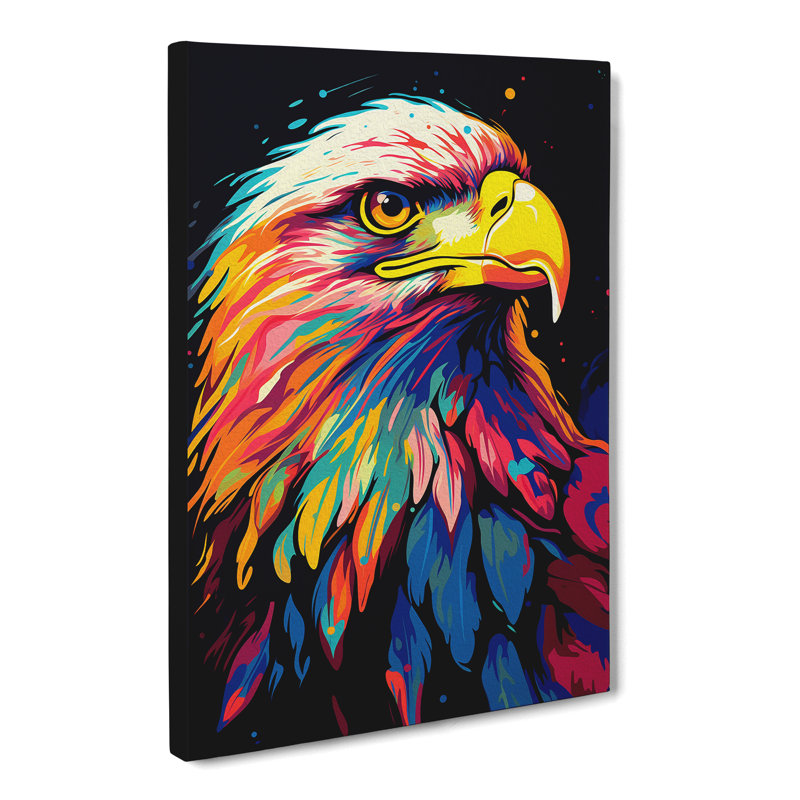 Eagle Pop Art - Wrapped Canvas, 60cm H x 40cm W x 3cm D