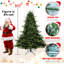 Full-Shaped Christmas Tree With  Tips – PE/PVC Mixed Needles, Wide Base For Large Spaces, Hinged Structure For Easy Setup, Metal Stand For Strong Support*-383892225-383892229
