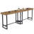 39.37" Industrial High Top & Counter Height Pub Coffee Bar Table for Kitchen, Bistro, Home Bar, Black and Brown