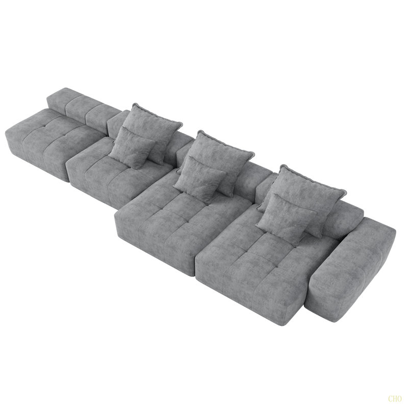 Canapé modulaire surdimensionné Modern, Gris