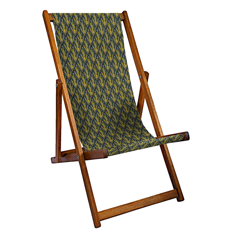 Balance Folding Deck Chair, Green