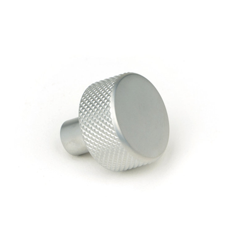 Round Knob, 2.5 cm, Satin Chrome