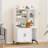 Cat Litter Box Cabinet With Four-Layer Storage Rack-1936442098
