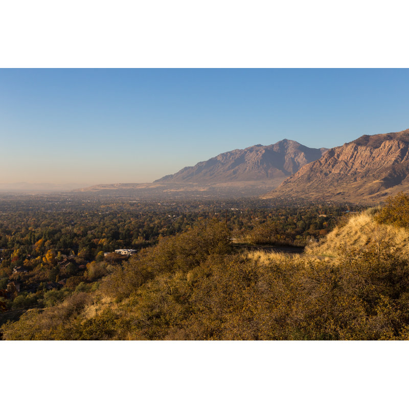 View Above Ogden Utah - Wrapped Canvas Print, 30cm H x 46cm W