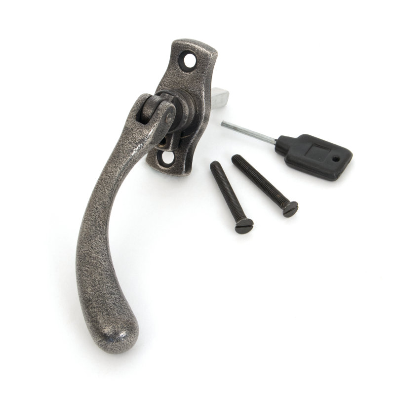 Peardrop Espag Door Accessory, Pewter