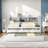 Wooden Daybed With Built-in Bookshelves, 3 Storage Drawers And Trundle-177646076