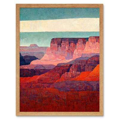 Modern Abstract Grand Canyon Style Arizona - Print