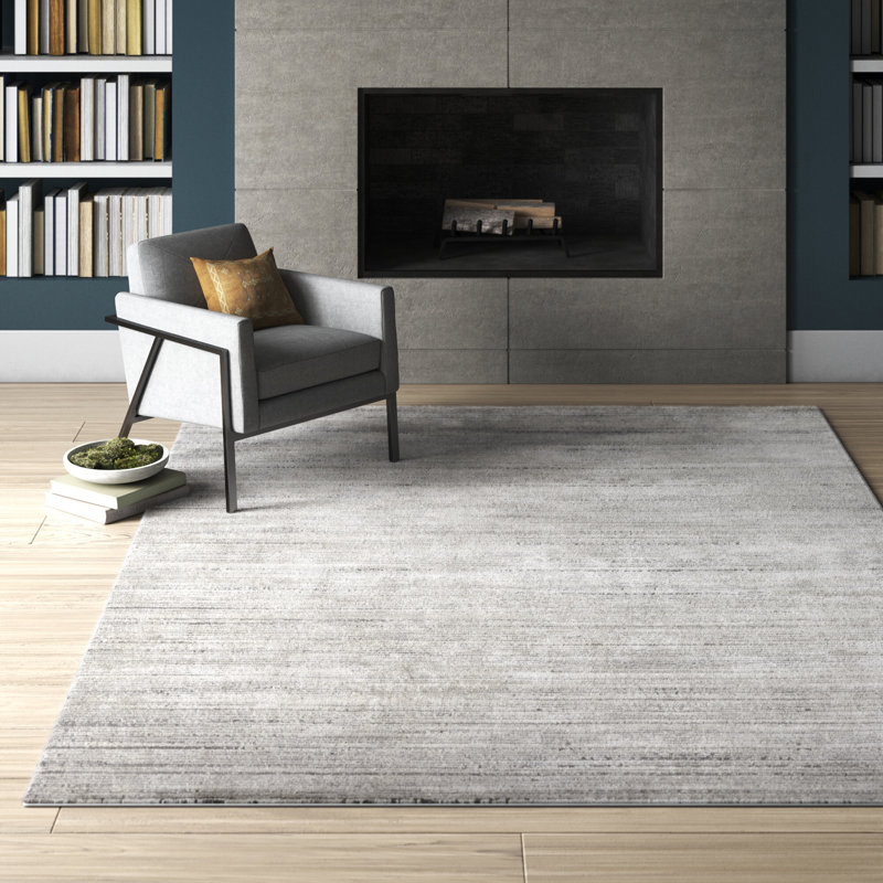 Greyleigh™ Bridgeton Gray Sleek Area Rug & Reviews | Wayfair