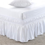  Easy Wrap Elastic Ruffled 16 Bed Skirt