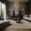 Tapis brun soyeux et moelleux-100899892