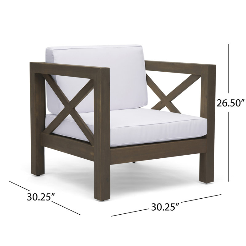 Chaise moderne du milieu du siècle, bois, gris et blanc - Bonnet style club élégant, sans manches