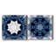 Indigo kaleidoscope I - ensemble de 2 reproductions d'art sur toile tendue-807895463