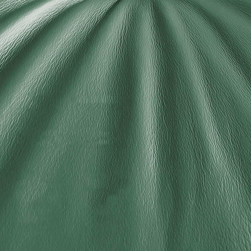 Causeuse-coussin standard en cuir véritable vert, H 35,43 po x l 70,87 po x P 34,65 po