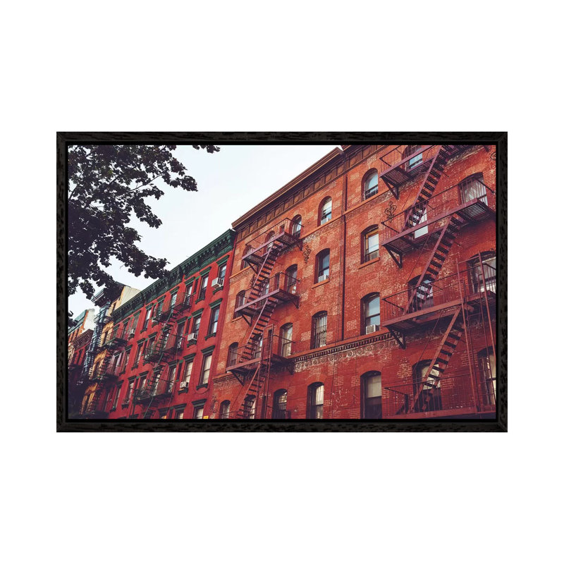Little Italy by Bethany Young - Print on Canvas, 66.04cm H x 101.6cm W x 3.81cm D, Black Framed