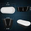 Baignoire de trempage autoportante en acrylique avec bonde escamotable et trop-plein - Baignoire autonome pour salle de bain-123152606