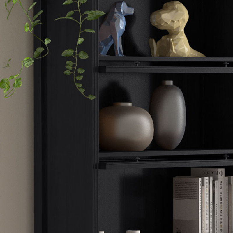 Bois noir, H 94,49 po x l 27,56 po x P 12,99 po