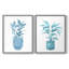 Watercolor House Plant III - reproduction encadrée de qualité supérieure - prête à être accrochée - aucun clou requis - aucun clou requis-213301135-213301140