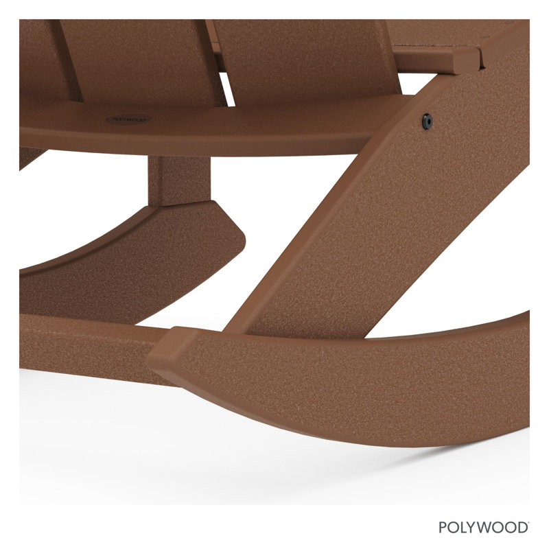 POLYWOOD Modern Adirondack Rocker, Teak