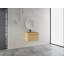 Armoire murale de salle de bain 28 po avec lavabo en acier inoxydable et tuyau de drainage flexible, porte à fermeture en douceur 28 po