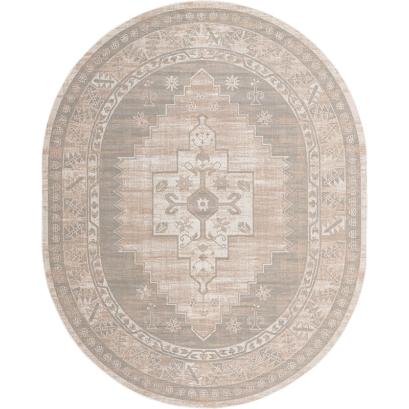 Matthei Oriental Indoor Rug, Oval 8' x 10'