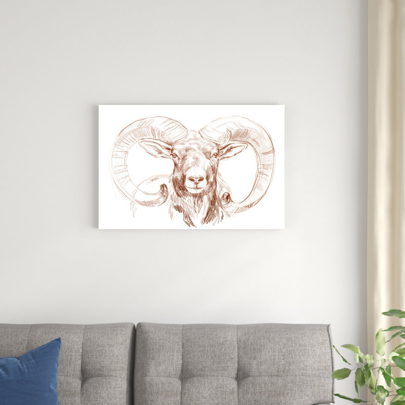 Big Horn Sheep I, H 20 po x l 30 po x P 1,25 po