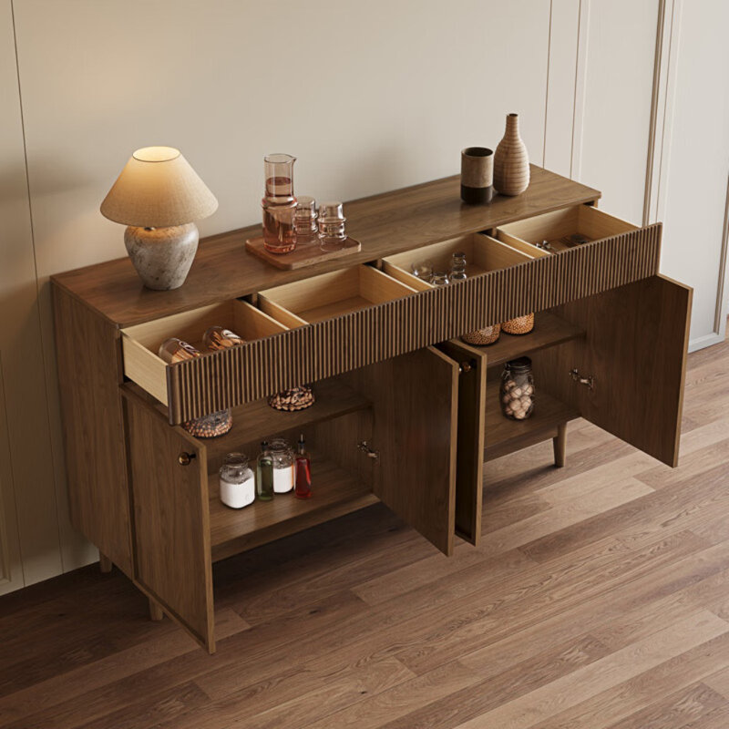 Buffet rétro frais et simple, H 35,43 po x l 47,24 po x P 15,75 po