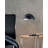 Luna Bella Table Lamp - 28", Antique Nickel, Matte Black/Silver-Leaf Shade, Marble Base, Dimmer Switch-2066787171-2134829116