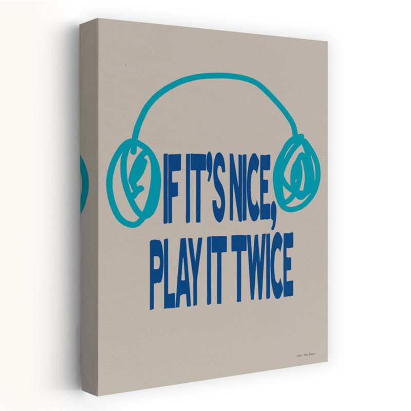 Play It Twice - Casque d'écoute contemporain, H 24 po x l 16 po