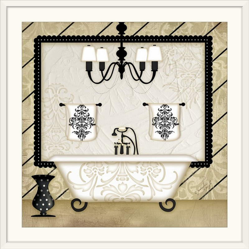 «Golden Bath» par Jennifer Pugh, impression, H 16 po x l 16 po x P 1,5 po, Toile