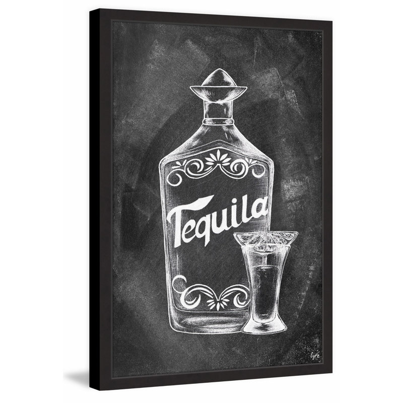 " Tequila Bottle " by Eyre Tarney, 18" H x 12" W x 1.5" D