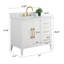 Meuble-lavabo simple 36 po avec plateau en marbre Chambery-94426586-94564314