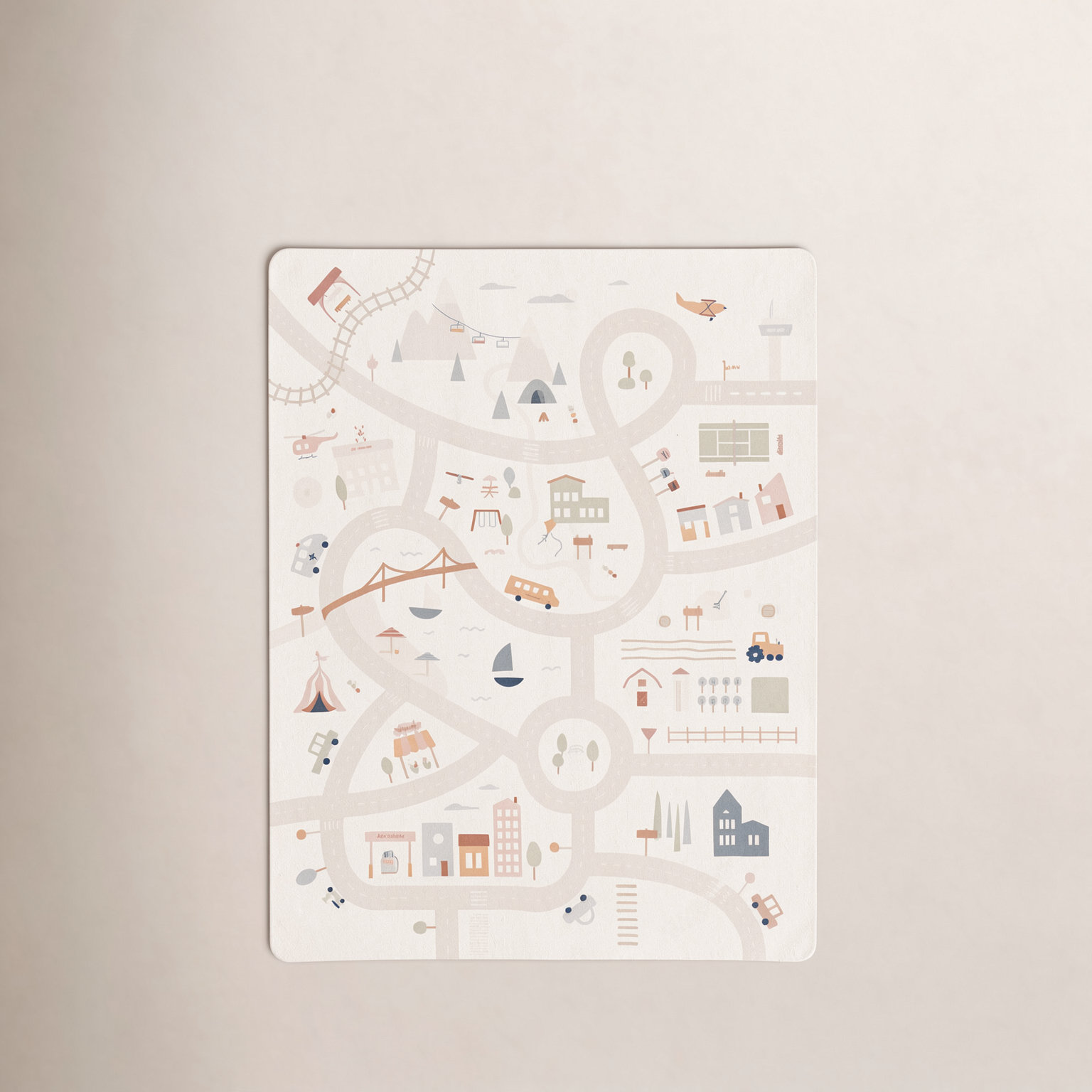 Leather Playmat, 0.25" H x 76" L x 52" W