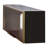 Black Wall Spice Rack Cabinet With Door For Kitchen And Dining - Space Optimized 15Mm Particle Board