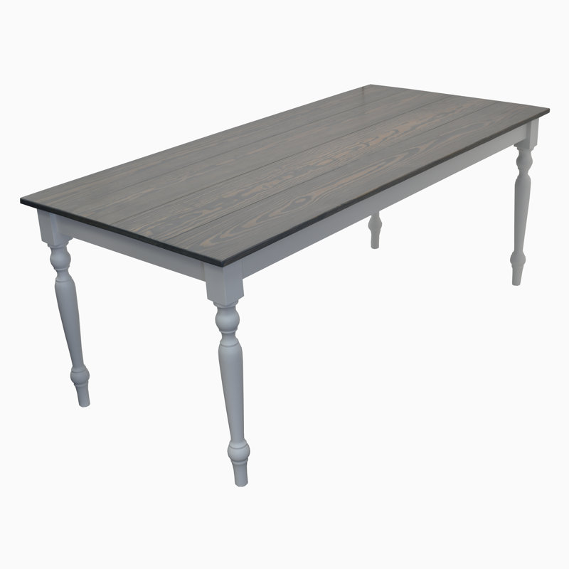 Table de salle à manger en bois massif Maximillian, H 30 po x L 60 po x l 34 po