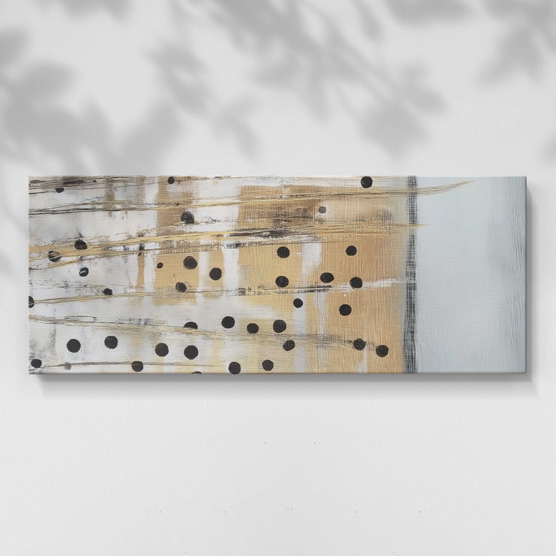 Abstract Series 9 #XXXIV-Wide Gallery Wrapped Canvas, 12" H x 30" W