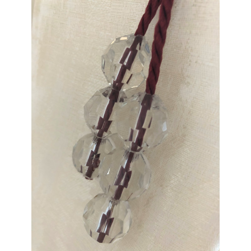 Laszlo 2cm Curtain Holdback/Tieback, Burgundy