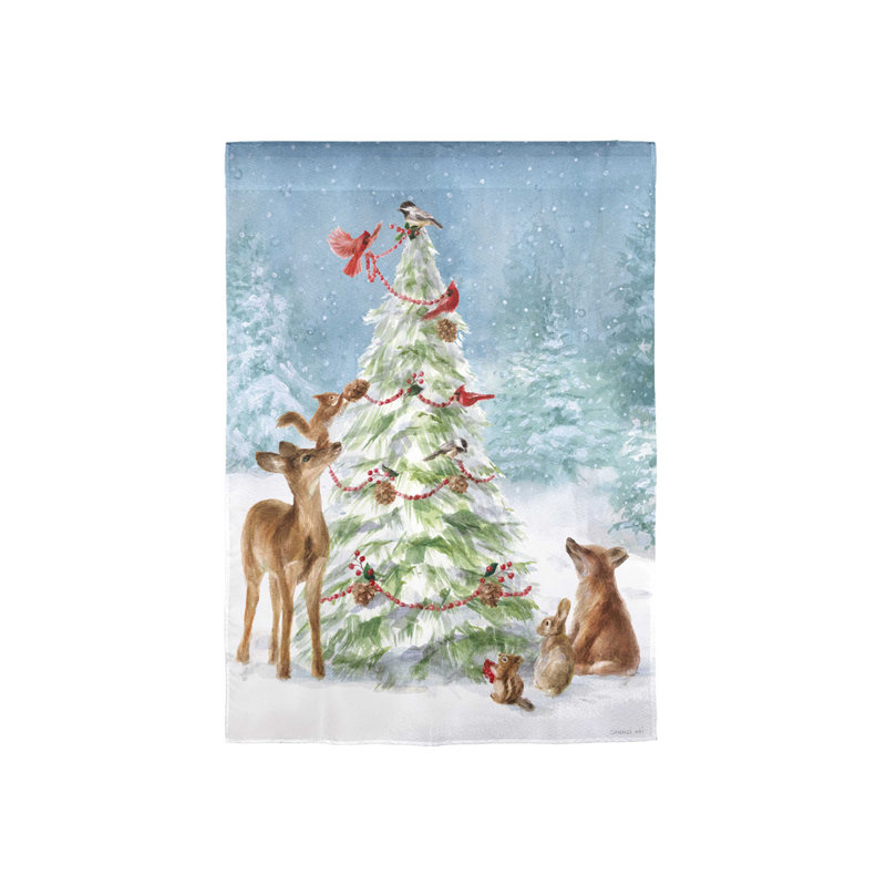 Adein Double Sided 18'' H x 12.5'' W Polyester Animal Garden Flag