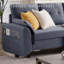 Canapé de 102,4 po de largeur avec repose-pieds et banc long avec table basse-457809651